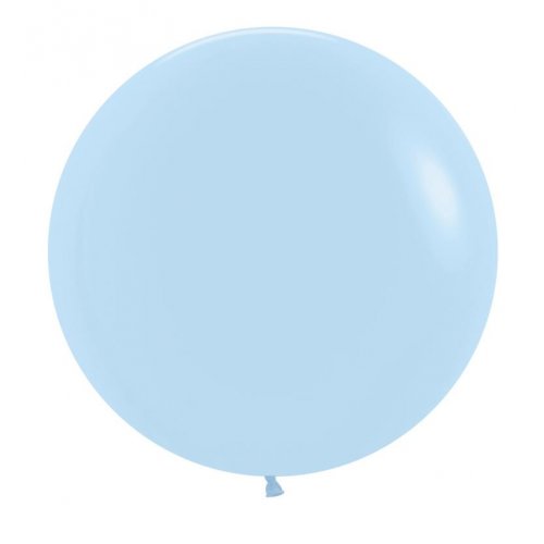 24 Inch (60 CM) Round Matte Pastel Blue Sempertex Plain Latex Balloon – The  Party Superstore