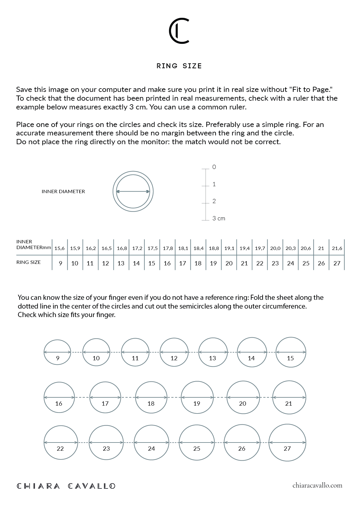 Ring Size – chiaracavallo.com