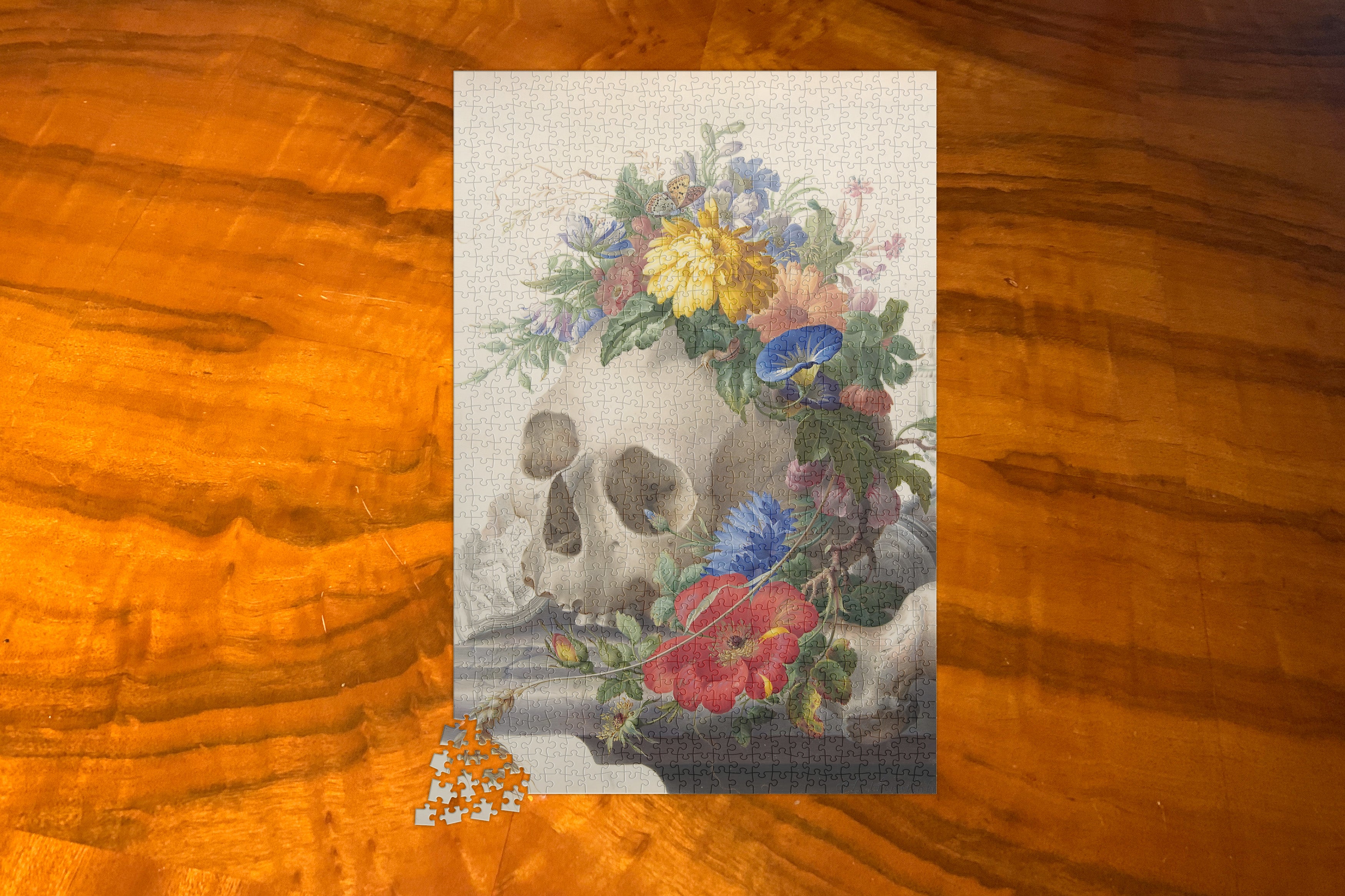 Vanitas Still Life Herman Henstenburgh, Large 1,014-piece Puzzle, 20in x 30in