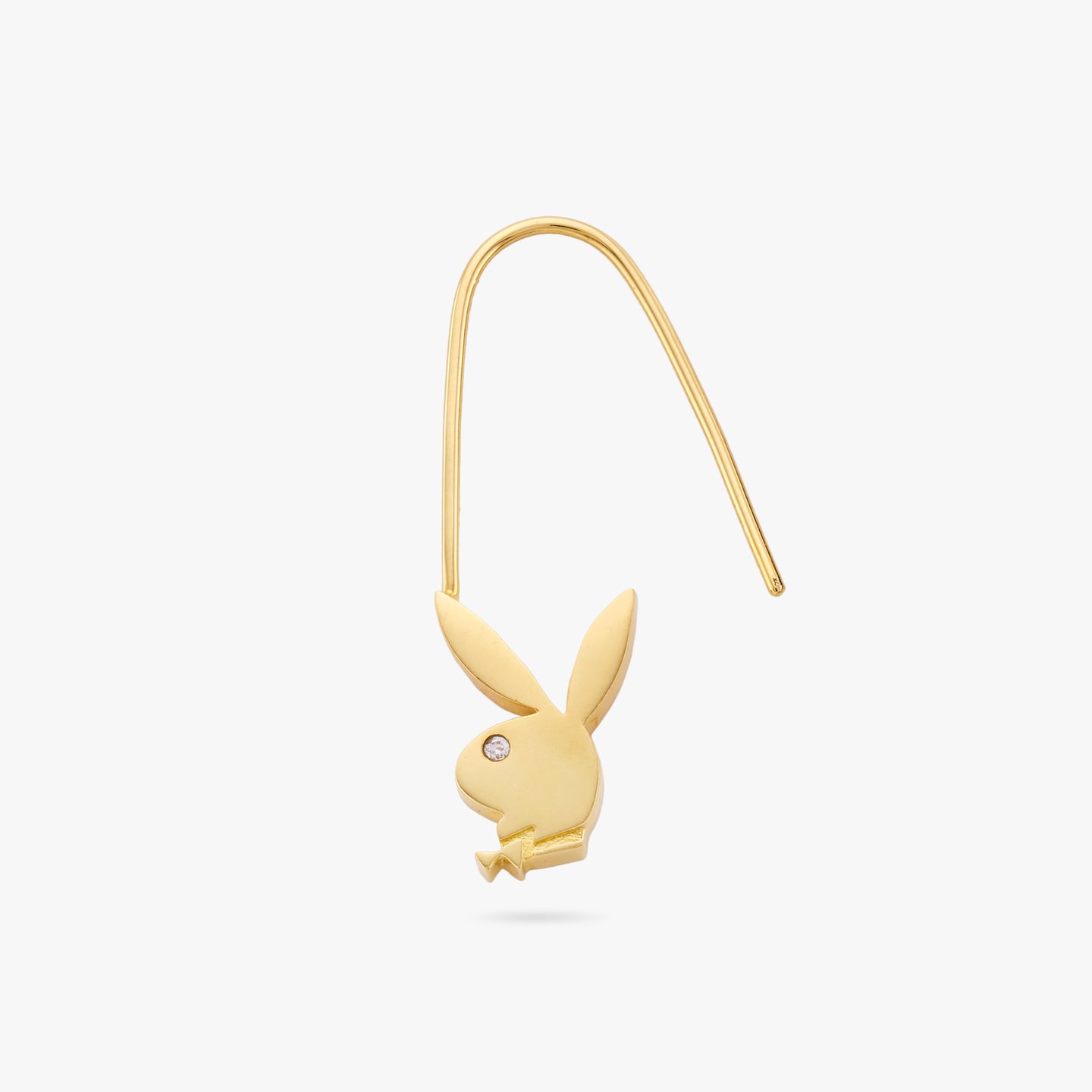 Playboy CZ Safety Pin Earring – Studs