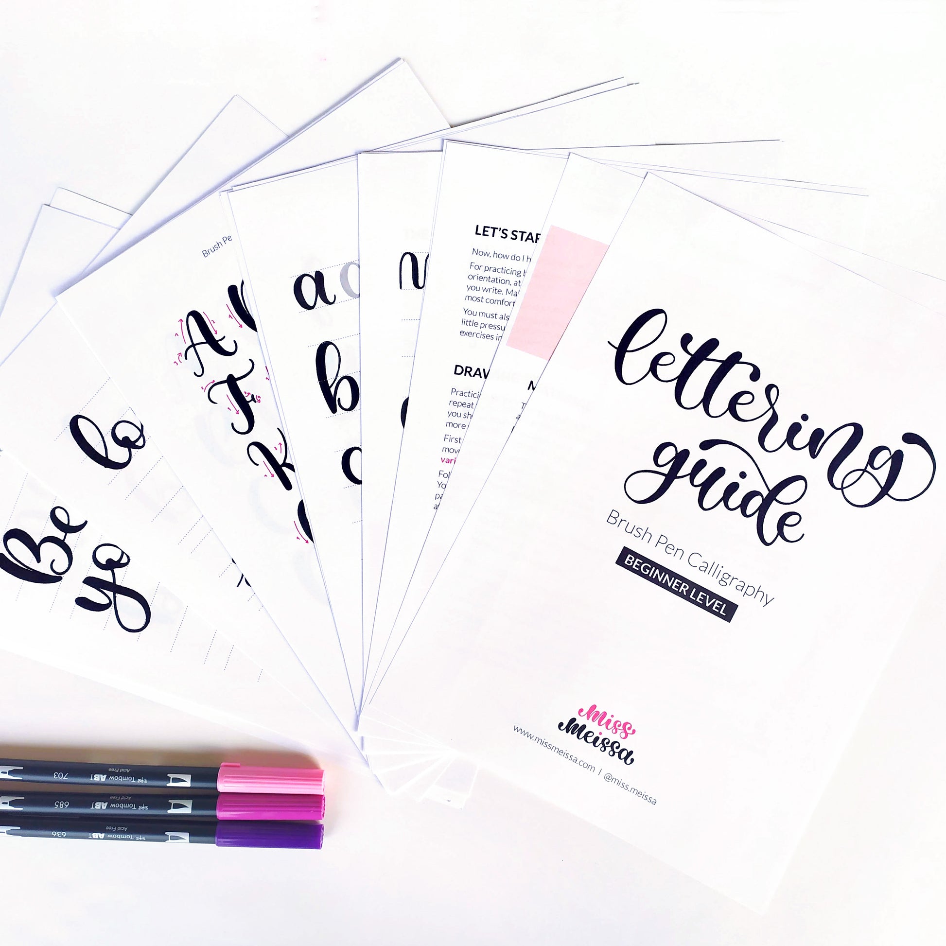 learn brush lettering basics – Miss Meissa