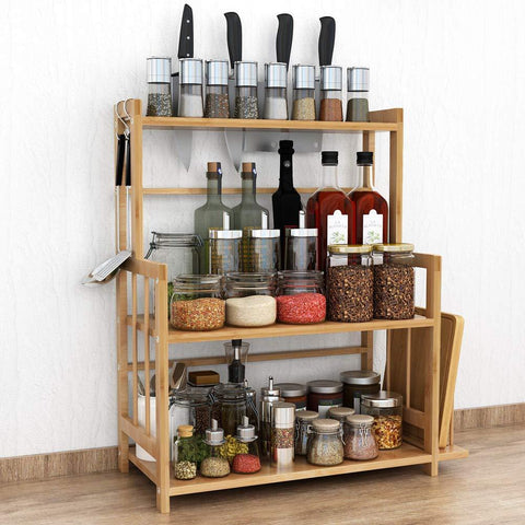 Tribesigns 3 Tier Standing Spice Rack Kitchen Bathroom Countertop