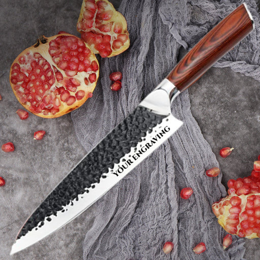 Rose Wood Handle 8 Kitchen Culinary Knife VC08