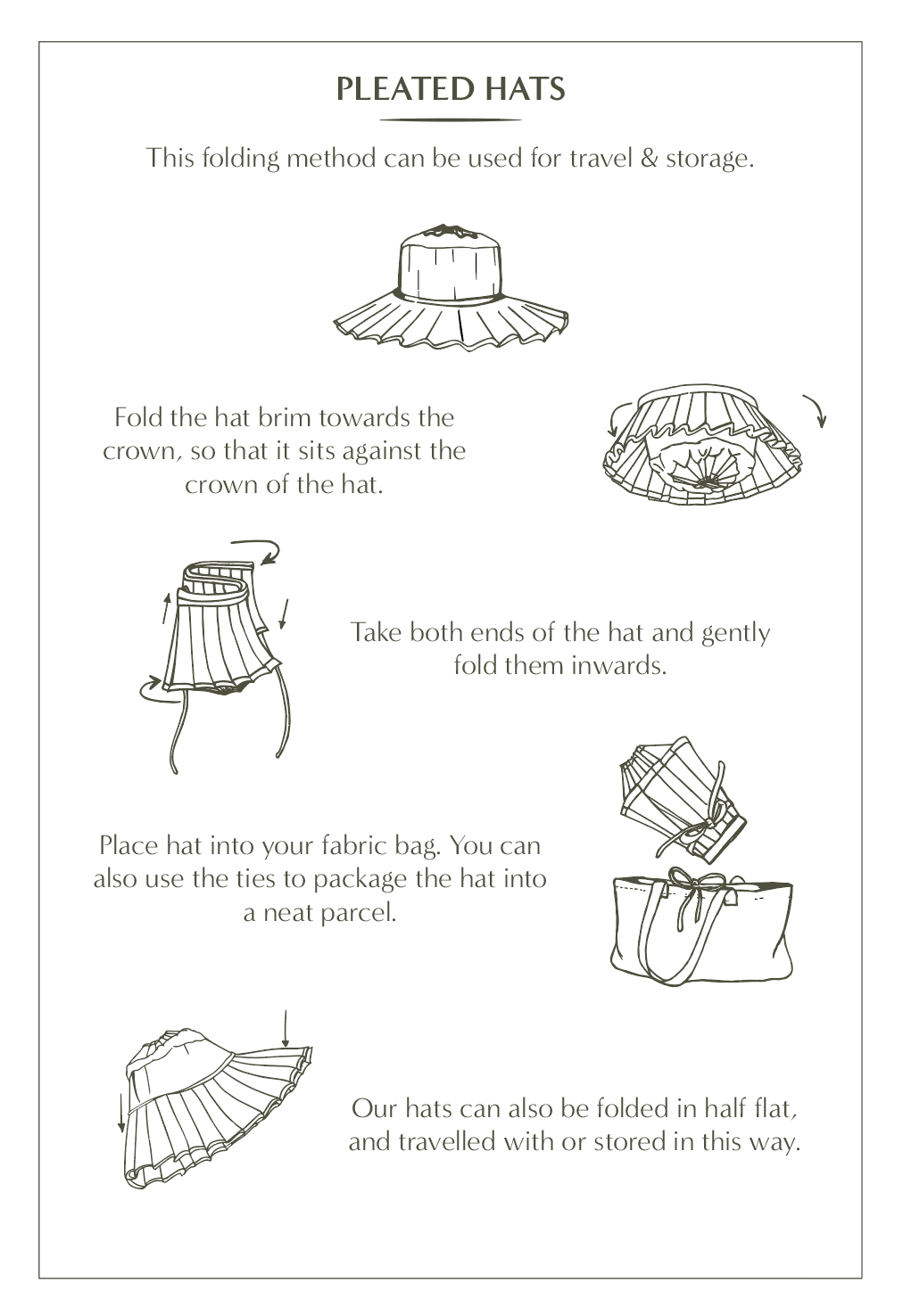 Hat Care  How To Fold, Store & Care – Lorna Murray