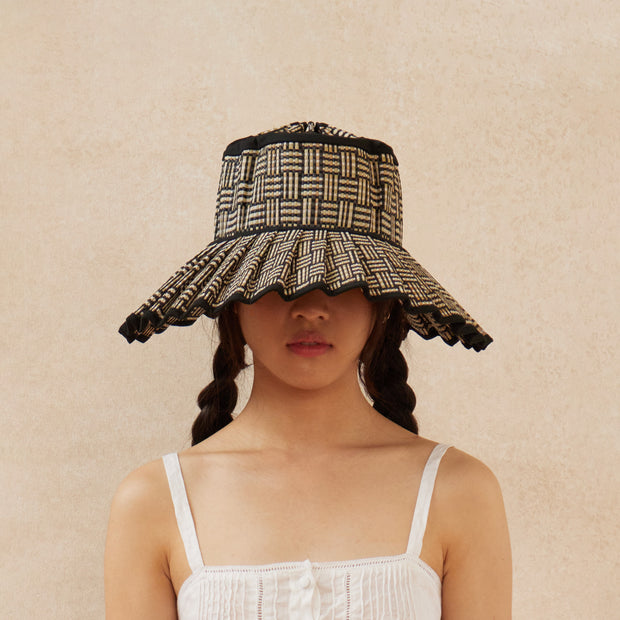 LORNA MURRY Black Bamboo Island CapriHat - 麦わら帽子