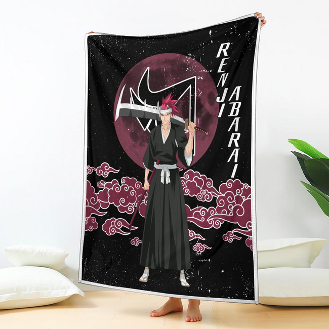 Renji Abarai Blanket Moon Style Custom Bleach Anime Bedding 2 - PerfectIvy