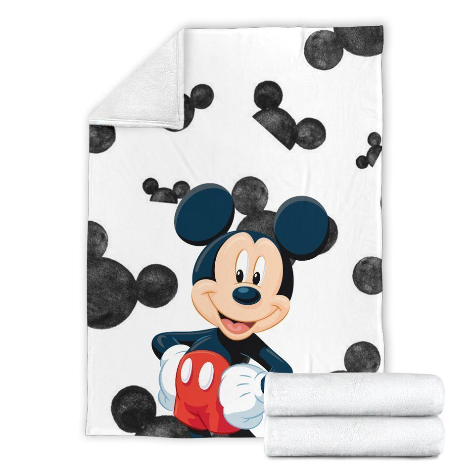 Cute Mickey Mouse Fleece Blanket For Bedding Decor Perfect Ivy