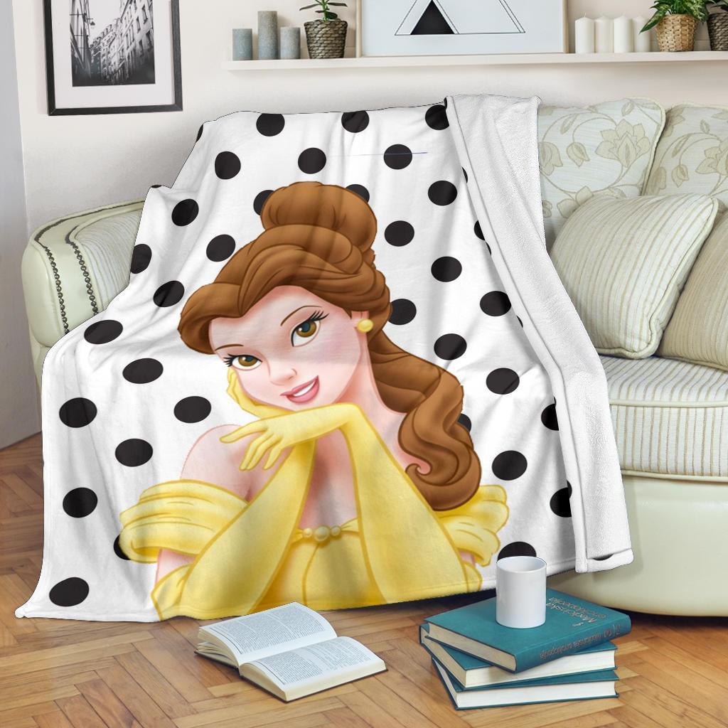 Disney Princess Belle Fleece Blanket For Beauty And The Beast Fan Perfect Ivy