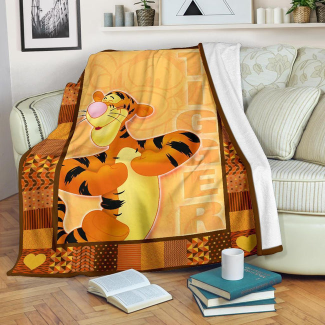 Tigger Winnie The Pooh Fleece Blanket Gift Idea 1 - PerfectIvy