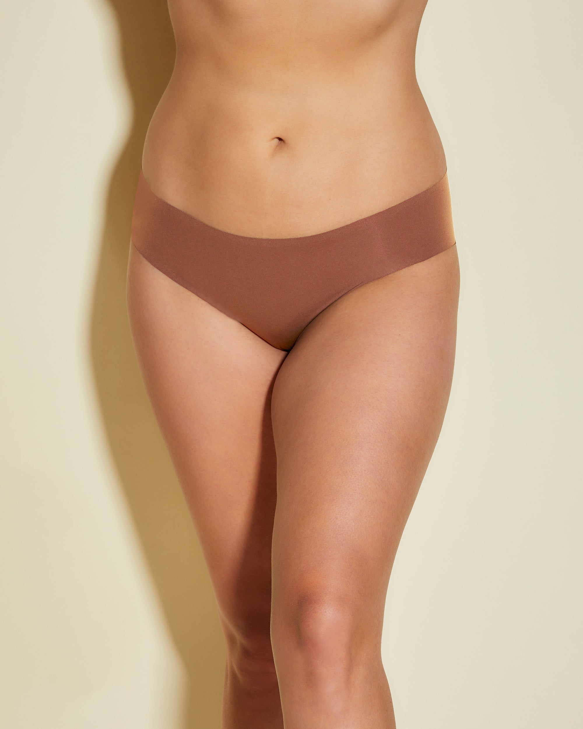 Cosabella Women's Free Cut Micro Extended High Waisted Bikini Underwear, Brown, 1X Size, Microfiber Bikini