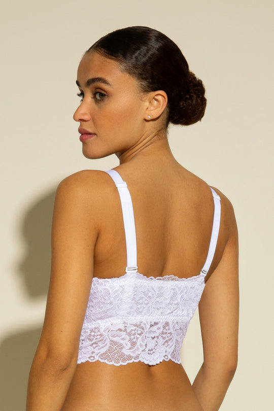 Dday Girl - Shoulder strapless lace buckle bralette bra top - Codibook.