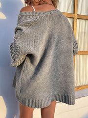 Bubble Knit Open Front Cardigan
