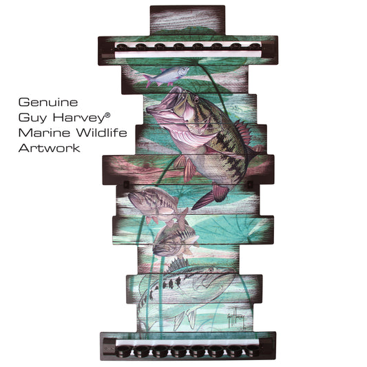 Guy Harvey | Ancient Map 8 Rod Wall Rack