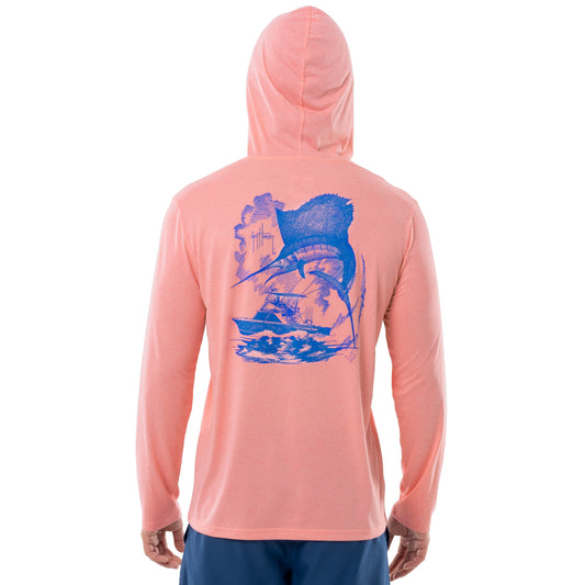 Men's Saltwater Sails Long Sleeve Performance Hoodie – Guy Harvey