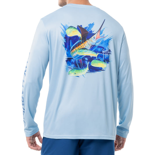 Guy Harvey | Men's Big Game Fishing Performance Sun Protection Top, 2XL