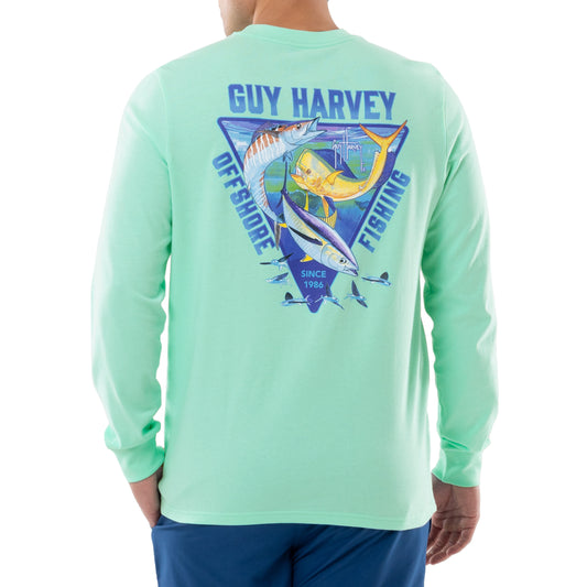 Men's Red Drum Long Sleeve Red T Shirt – Guy Harvey