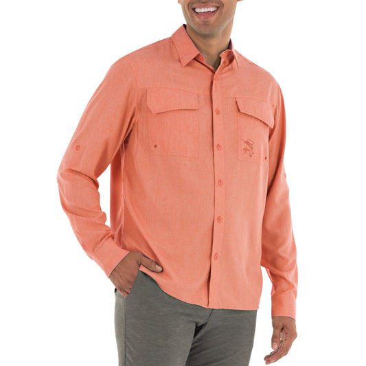 Columbia Orange Long Sleeve Fishing Shirts & Tops for sale