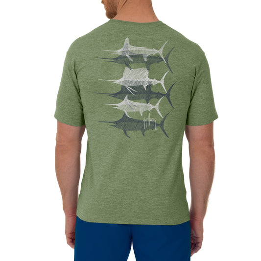 Men's Billfish Grand Slam Short Sleeve Pocket Navy T-Shirt – Guy Harvey