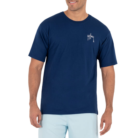 Men's Inshore Catch Trout Short Sleeve White T-Shirt