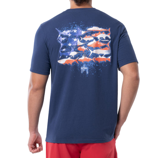 Guy Harvey Mens Fishing Boat Fishing T-shirt..Blackhawk L/S..Pick Small Sky  Blue