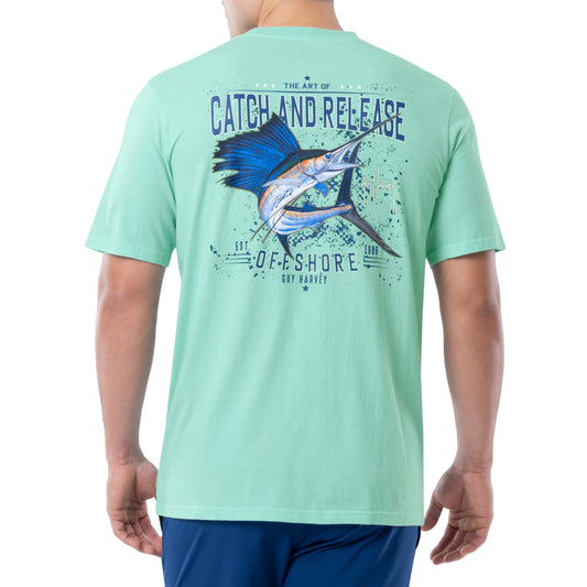 Men's Yellowtail Snap Pocket Short Sleeve T-Shirt – Guy Harvey