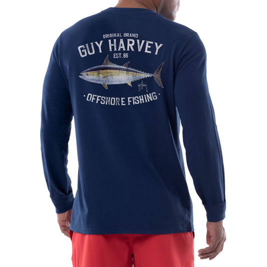 Men's Trifecta Long Sleeve T-Shirt – Guy Harvey