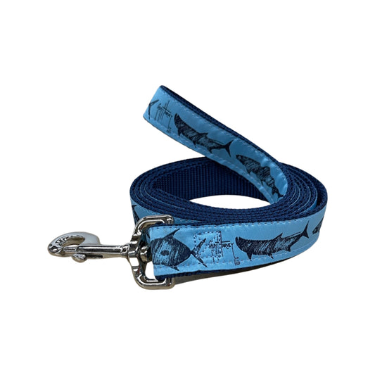 guy harvey leather dog collar