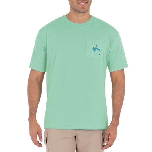 Men's Marlin Sketch Threadcycled Short Sleeve Pocket T-Shirt – Guy Harvey