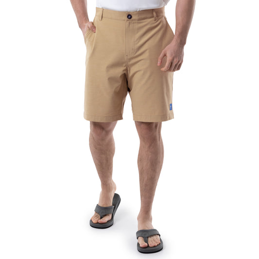 Men's Short Sleeve Heather Textured Cationic Coral Fishing Shirt – Guy  Harvey
