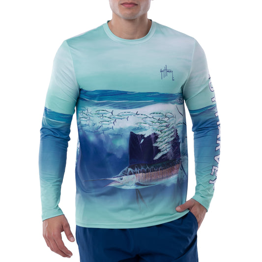 Men's Camo Sail Long Sleeve Performance Shirt – Guy Harvey