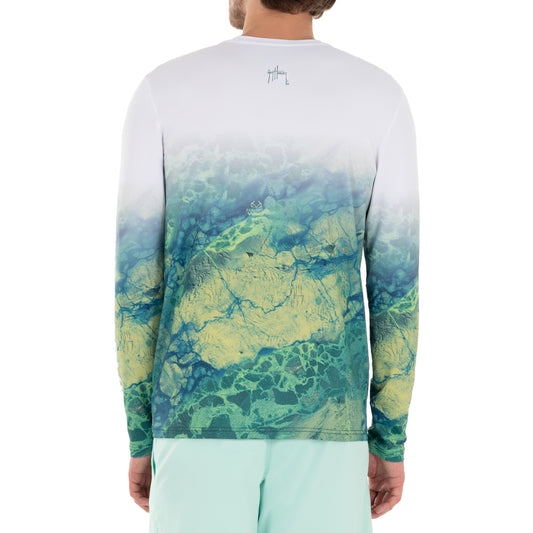 Men's Lake Edge Bass Sun Protection Long Sleeve Shirt – Guy Harvey