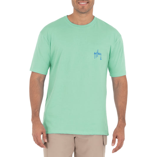 Mens Core Sailfish Short Sleeve Pocket Grey T-Shirt – Guy Harvey