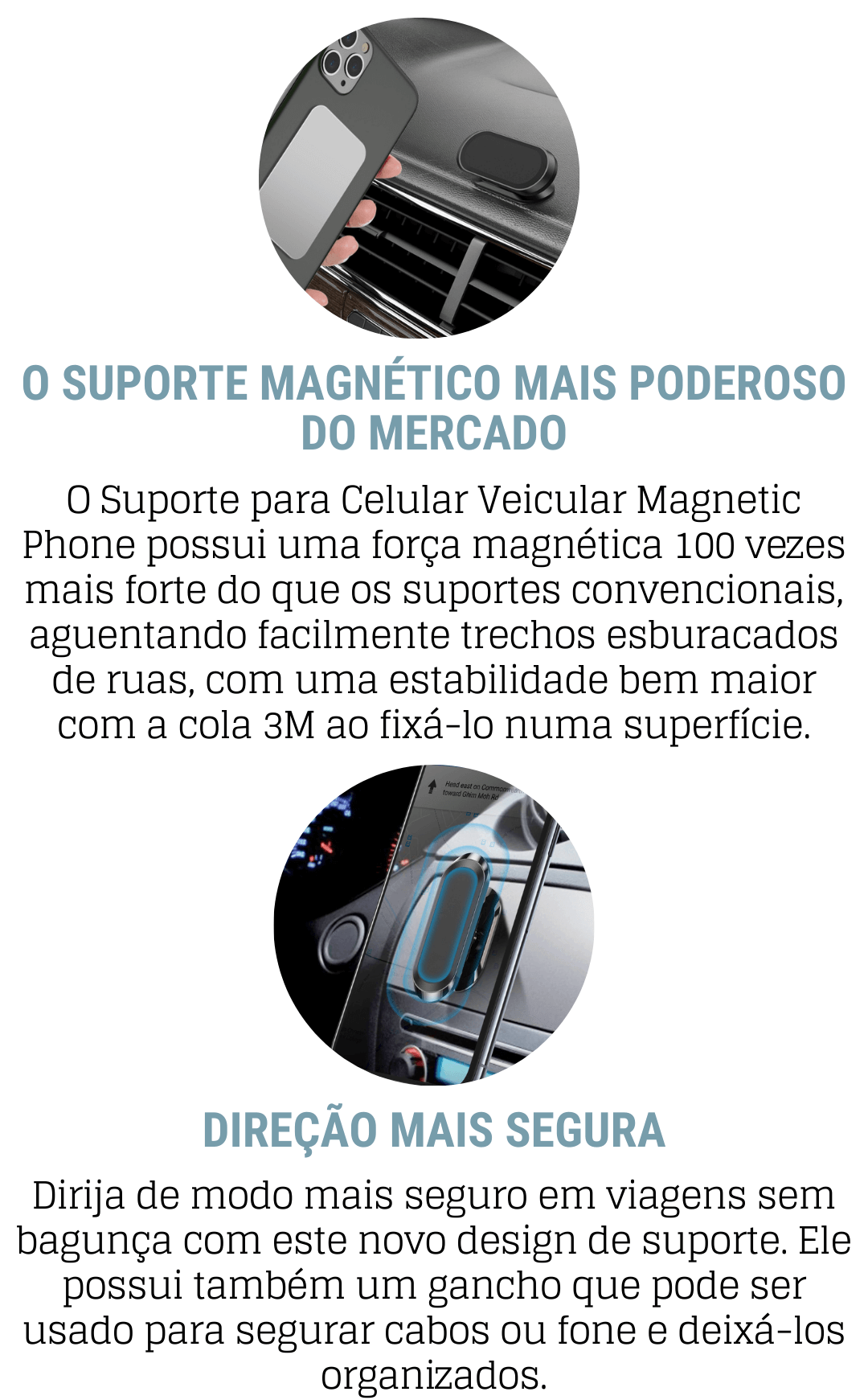 Suporte de Celular Magnético para Carro