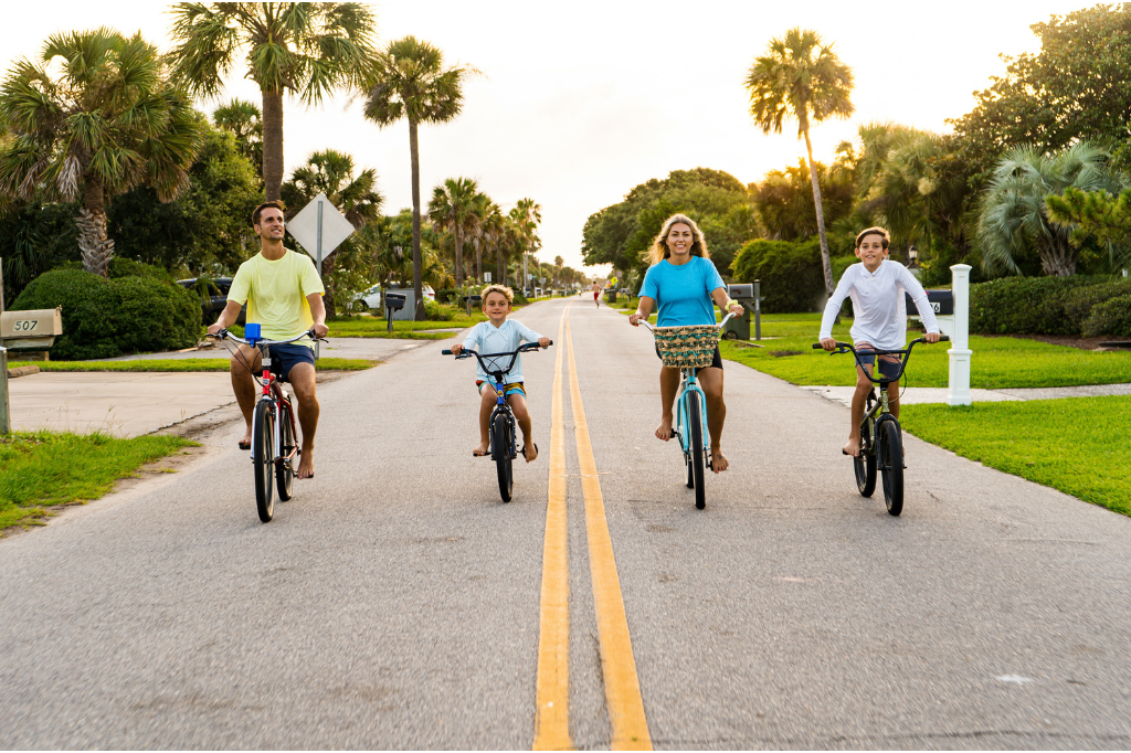 family-biking