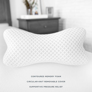 s shaped memory foam pillow