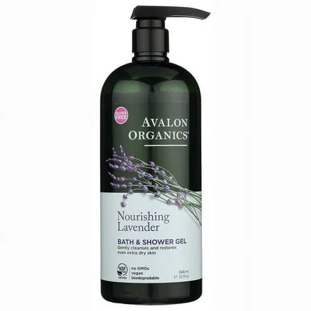 Avalon Organics Bath and Shower Gel - Lavender 32 fl oz Gel