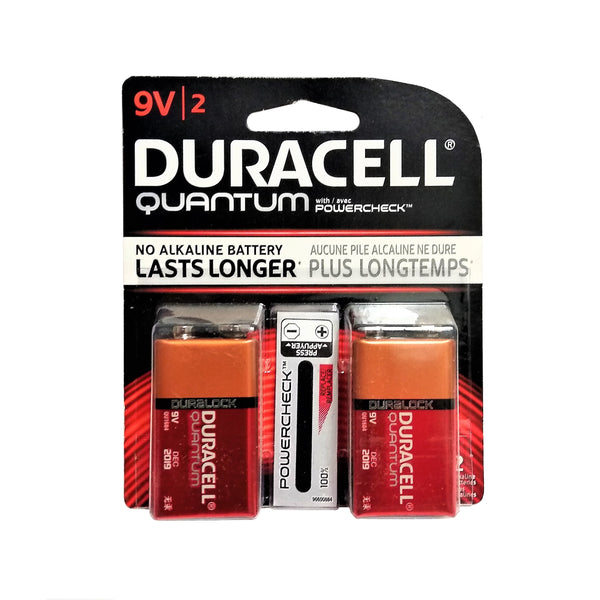 Duracell Quantum 9V 2 With Power Check, 2 Ct., 1 Pack Each, By Duracell Company