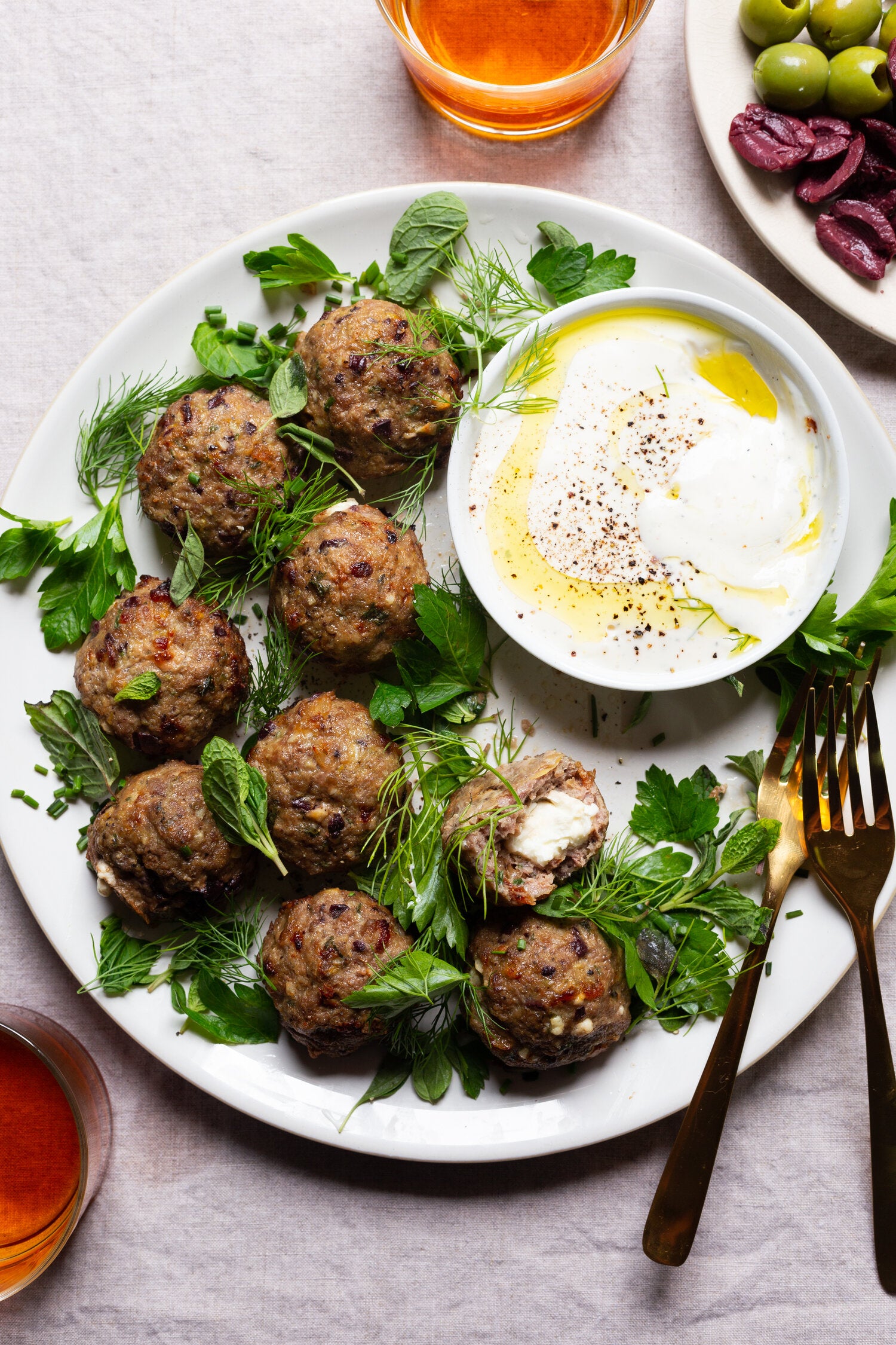 Danforth, Toronto Recipes - Savory Feta Stuffed Lamb Meatballs - iQ living