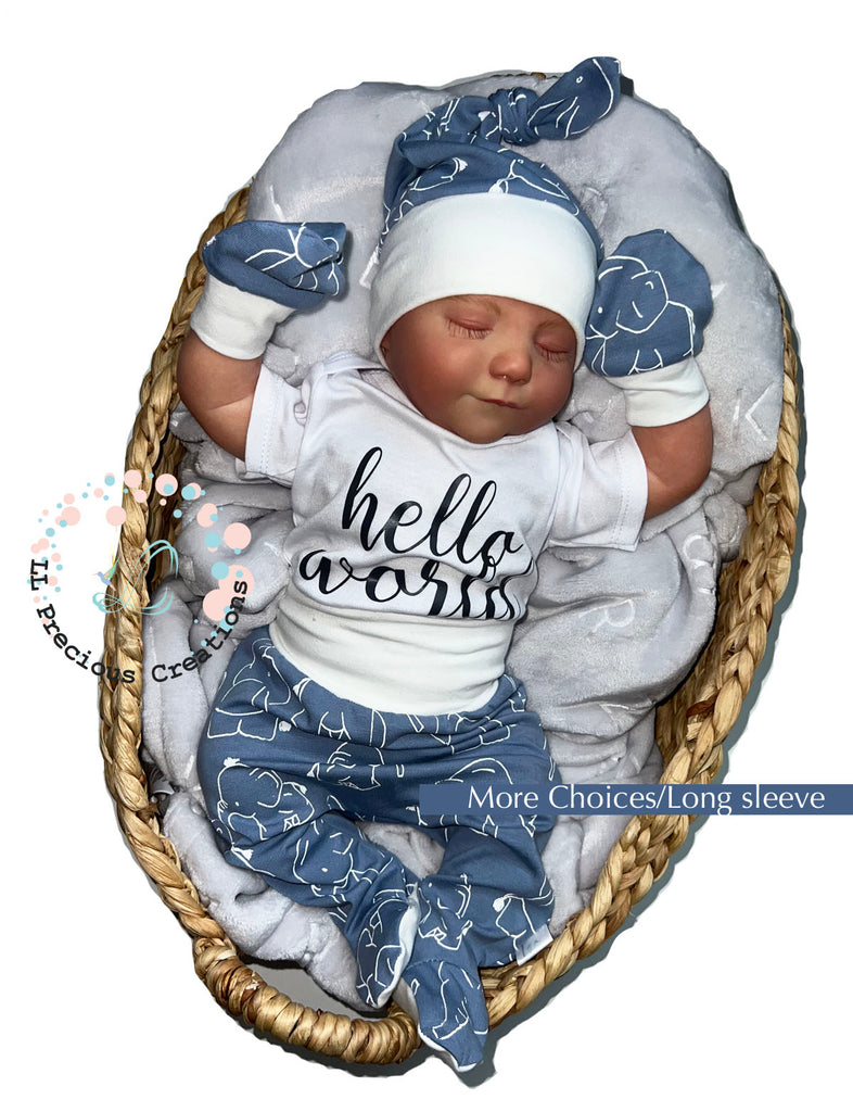 Welcome to the World' New Baby Coming Home Outfit