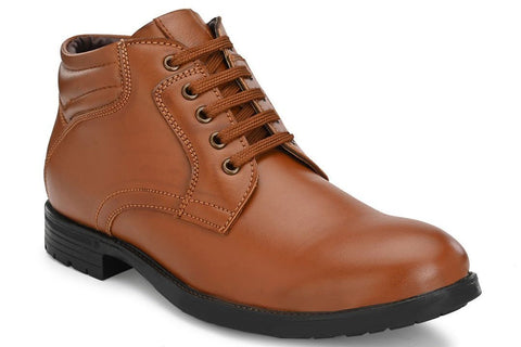 Jerry Lace-Up Tan Boots