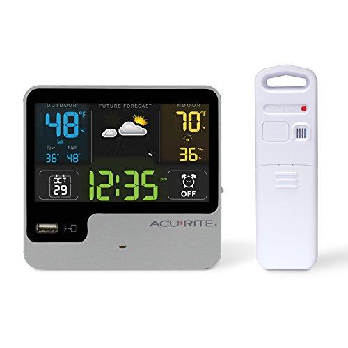 Photo 1 of Acurite 01129M Alarm Clock With Usb Charger & Weather Station