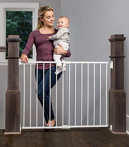 Photo 1 of Regalo 2-In-1 Extra Wide Stairway And Hallway Walk Through Baby Safety Gate With Mounting Kit