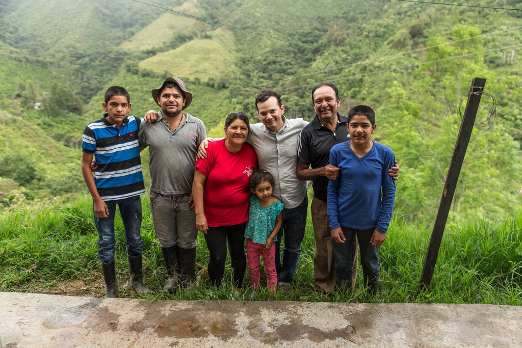 Oliver with the Pajoy family in San Sebastián De La Plata Huila Colombia