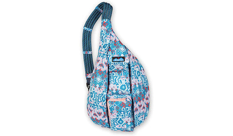 Brightly-patterned KAVU Rope Sling Bag