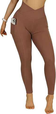 High Waisted Capri Leggings with Tummy Control & Outside Pocket