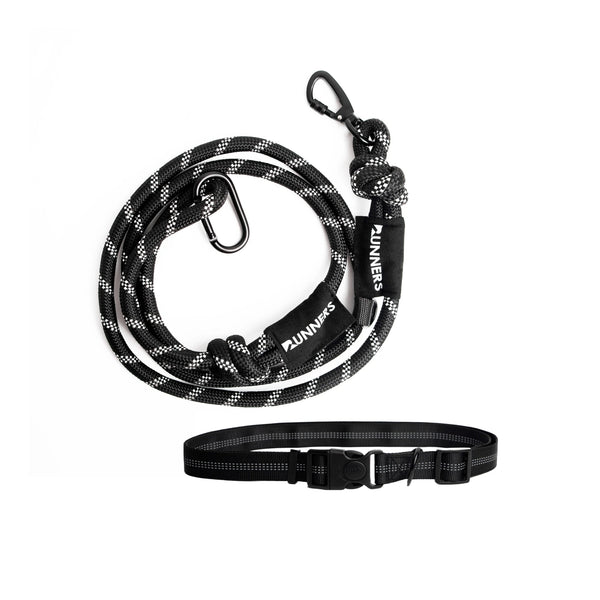 Black Nylon Dog Leash Couplers For Dogs Combine Clip Walk Pups at Once Pick  Size(24 x 5/8 Two Way Basic Black)