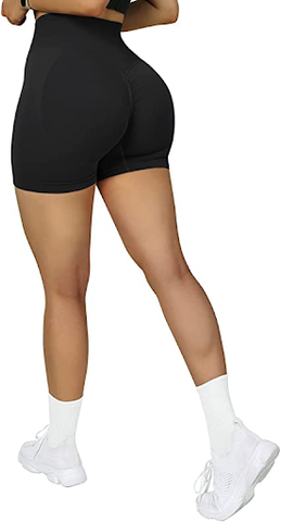 Aoxjox Contour Seamless Shorts for Women High Waist Workout Shorts Gym  Biker Shorts Booty Running Yoga Shorts 5 : : Clothing, Shoes 