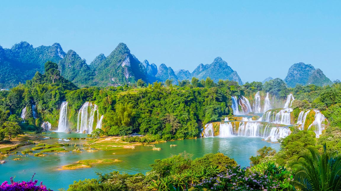Ban Gioc Detian Falls Wasserfall China