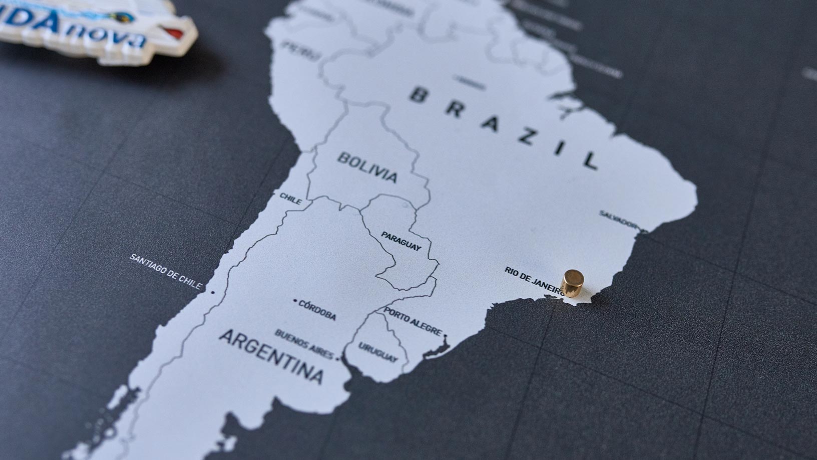 Argentinien Weltkarte magnetisch Reisespot