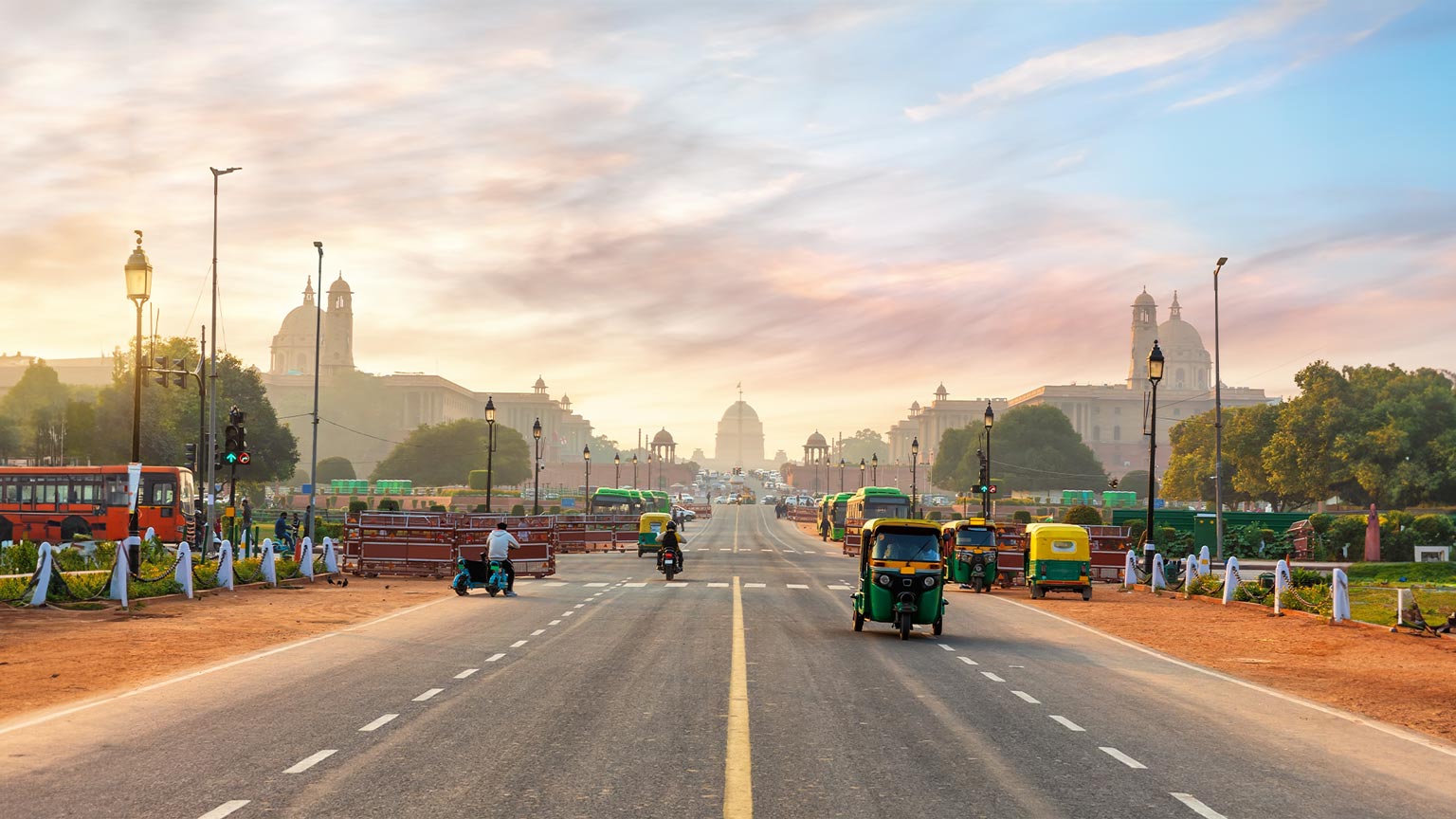 Indien Neu-Delhi unterwegs Straße